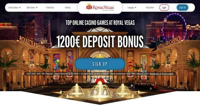Royal Vegas casino screenshot